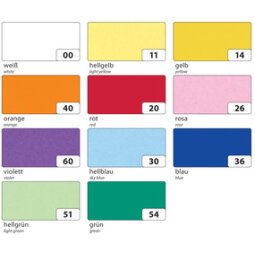 Transparant papier 505 x 700 mm 115 g/m² assortiment