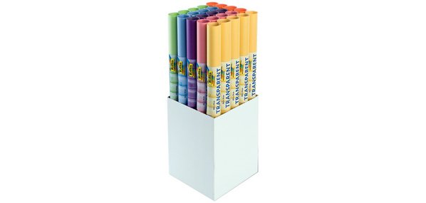 Transparent paper, (l)505 x (L)700 mm, 6 colors