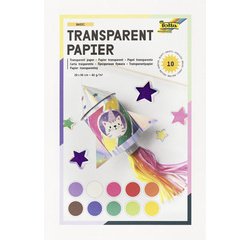 Papier transparent, 140 x 200 mm, 10 feuilles