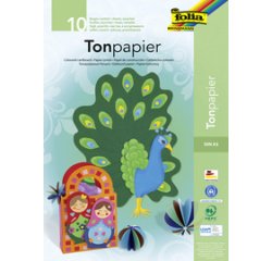 Bloc de papier de couleur, A3, 130 g/m2, 10 feuilles