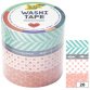 Rubans autocollants déco Washi-Tape GEOMETRIQUE