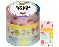 Rubans autocollants déco Washi-Tape TROPICAL