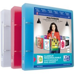 Classeur 2 anneaux plastifié Elba personnalisable - Dos 4 cm couleurs assorties