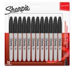Permanent marker FINE, blister of 12, black