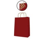 Sac en papier, kraft, grand, rouge