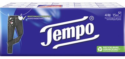 Mouchoirs Classique, 4 couches, pack de 15, blanc