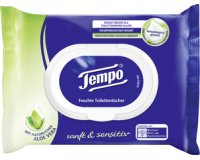 Lingettes humides de toilette doux & pure, Aloe Vera