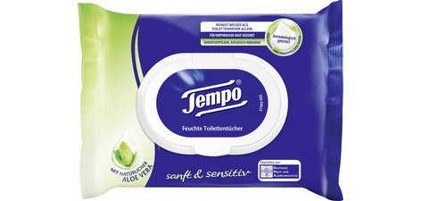 Lingettes humides de toilette doux & pure, Aloe Vera