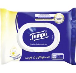 Lingette humide de toilette doux & soigneux