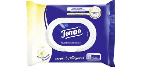 Lingette humide de toilette doux & soigneux