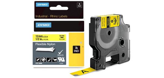 DYMO RHINO Etiquette industrielle souple en nylon