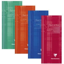 Carnet de bord enseignant piqué 8,5x20cm 32 pages Couleur aléatoire - Assortis