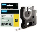 DYMO RHINO Etiquette industrielle en vinyle noir/jaune