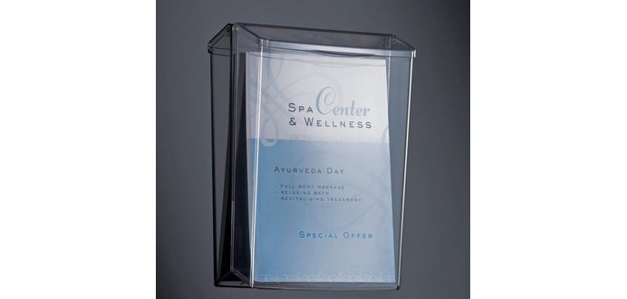 support mural pour prospectus ' acrylic', acrylique