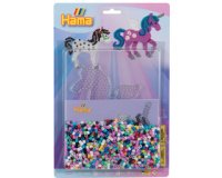 Hama Perles à repasser midi 'pégase', dans un blister