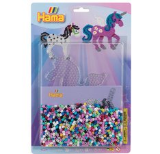 Hama Perles à repasser midi 'pégase', dans un blister