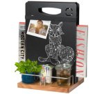 Ardoise de table TABLE CADDY, avec tableau