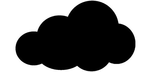 Ardoise murale SILHOUETTE 'Nuage'