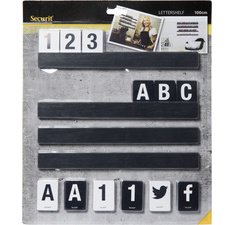 Etagère lettres LETTER SHELF, bois noir