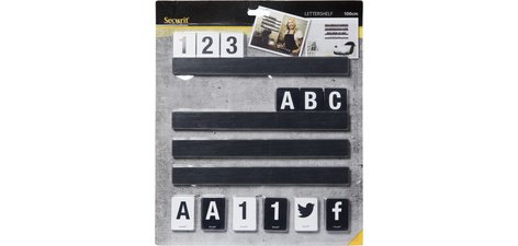 Etagère lettres LETTER SHELF, bois noir