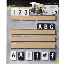 En_securit etagere lettres teck