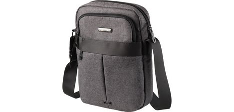 LIGHTPAK Shoulder Bag 'EPSILON', polyester, gray