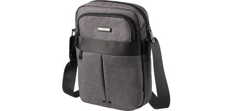 LIGHTPAK Sac en bandoulière 'EPSILON', polyester, gris