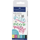 FABER-CASTELL Feutre PITT artist pen, étui de 6