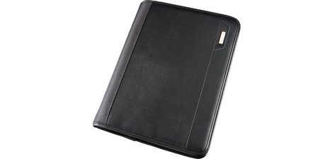 Organiseur de tablette A4 TRENTO, similicuir, noir