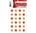 Autocollants de Noel MAGIC 'étoiles', pailletté