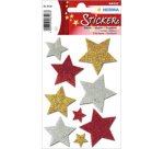 Autocollants de Noel MAGIC 'étoiles multicolore',