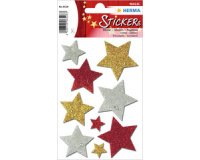Autocollants de Noel MAGIC 'étoiles multicolore',