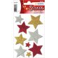 Stickers kerst MAGIC 'meerkleurige sterren'