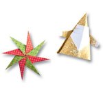 Feuilles de papier pour pliage 'Noel', 150 x 150 mm