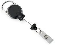 Enrouleur 'EXTRA STRONG', pour porte-carte, noir