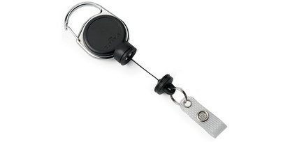 Enrouleur 'EXTRA STRONG', pour porte-carte, noir