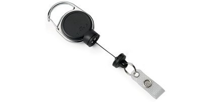 Enrouleur 'EXTRA STRONG', pour porte-carte, noir