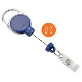 Enrouleur 'EXTRA STRONG', pour porte-carte, bleu