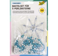 Kit d'étoiles en perles, 340 pièces, or / vert / rose