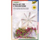 Kit d'étoiles en perles, 340 pièces, pastel