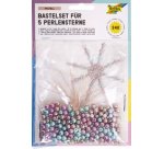 Kit d'étoiles en perles, 340 pièces, pastel