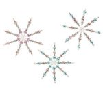 Kit d'étoiles en perles, 340 pièces, cuivre