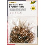 Kit d'étoiles en perles, 340 pièces, cuivre