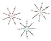 Kit d'étoiles en perles, 340 pièces, cuivre