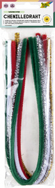 Lot De 300 Cure-Pipes De Noël Rouge Vert Blanc - 30 Cm Pour Créations Et Loisirs Créatifs