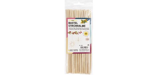 Paille naturelle de bricolage, longueur: 220 mm