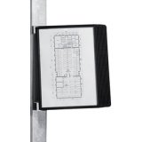 Support Mural Magnétique - Porte-Document A4 - Polypropylène  - 10 inserts
