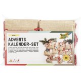 Kit calendrier de l'Avent, sac de jute, naturel