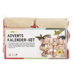 Kit calendrier de l'Avent, sac de jute, naturel