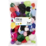 Pompons, 30 pièces, couleurs de Noel